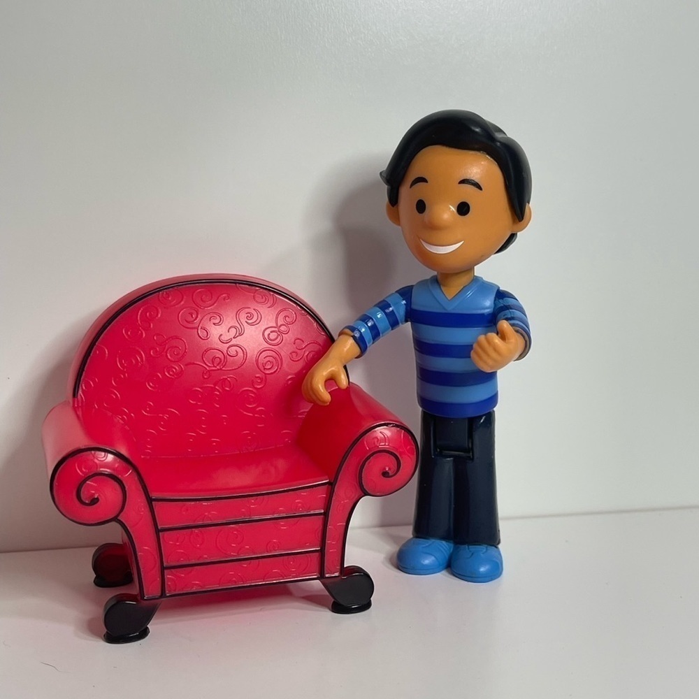 Nickelodeon Blues Clues Thinking Chair, Steve PVC Figures Toy